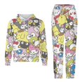 thumbnail image 5 of Hello Kitty Boys 2 Piece Tracksuit Athletic Sweatsuits Sets Hooded Sweatshirt And Jogger Sweatpants Clothing Sets for Kids, 5 of 8