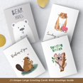 thumbnail image 3 of 25 Unique Thinking Of You Cards With Greetings Inside 5"x7". Large Greeting Boxed Set. Different Notecard Designs - No Repetition. Assorted Color Envelopes, Gold Seals, Storage Box., 3 of 3