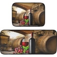 thumbnail image 7 of SKYSONIC Red Wine Grapes Kitchen Rugs Set of 2, Wooden Barrel Floor Runner Area Rug Washable Carpet Mat Perfect for Living Room Bedroom Entryway, 7 of 7