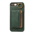 thumbnail image 5 of Allytechgroup Stylish iPhone 8 Plus/ 7 Plus Wallet Case, Secure Case for Apple iPhone 8 Plus/ 7 Plus, Multi-functional Durable, Ring Holder Hand Wrist Stand Shockproof Case for Women Men, Green, 5 of 7