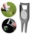 thumbnail image 4 of Herramienta de reparación de chuletas de Golf Zulema limpiador de ranuras de pelota de Golf negro, 4 of 8