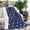 Blue, variant on Dark Blue Christmas Dog and Snowman Pattern Blanket,Comfortable Soft Flannel Throw Blanket,All Season,Warm Lightweight Blankets for Sofa Bed Couch Living Room Chair,30"x40"
