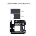 thumbnail image 4 of For Raspberry Pi 5 PCIe to M.2 Adapter, Supports NVMe Protocol M.2 Solid State Drive, High-Speed Reading/Writing, HAT + Standard, Compatible with M.2 Drives in 2230/2242 Size, Gen2 and Gen3 Modes, 4 of 10