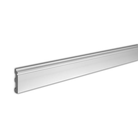 

RPS-0431 H: 3-1/8 x Proj: 1/2 x L: 8 Polyurethane Baseboard Moulding (11 Pack/86+Feet)