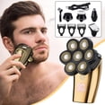 thumbnail image 1 of Afeitadora de carga USB multifunción eléctrica resistente al agua con cabeza flotante de 7 cortadores independientes 7D para hombres Wmkox8yii FHAKJF3213, 1 of 9