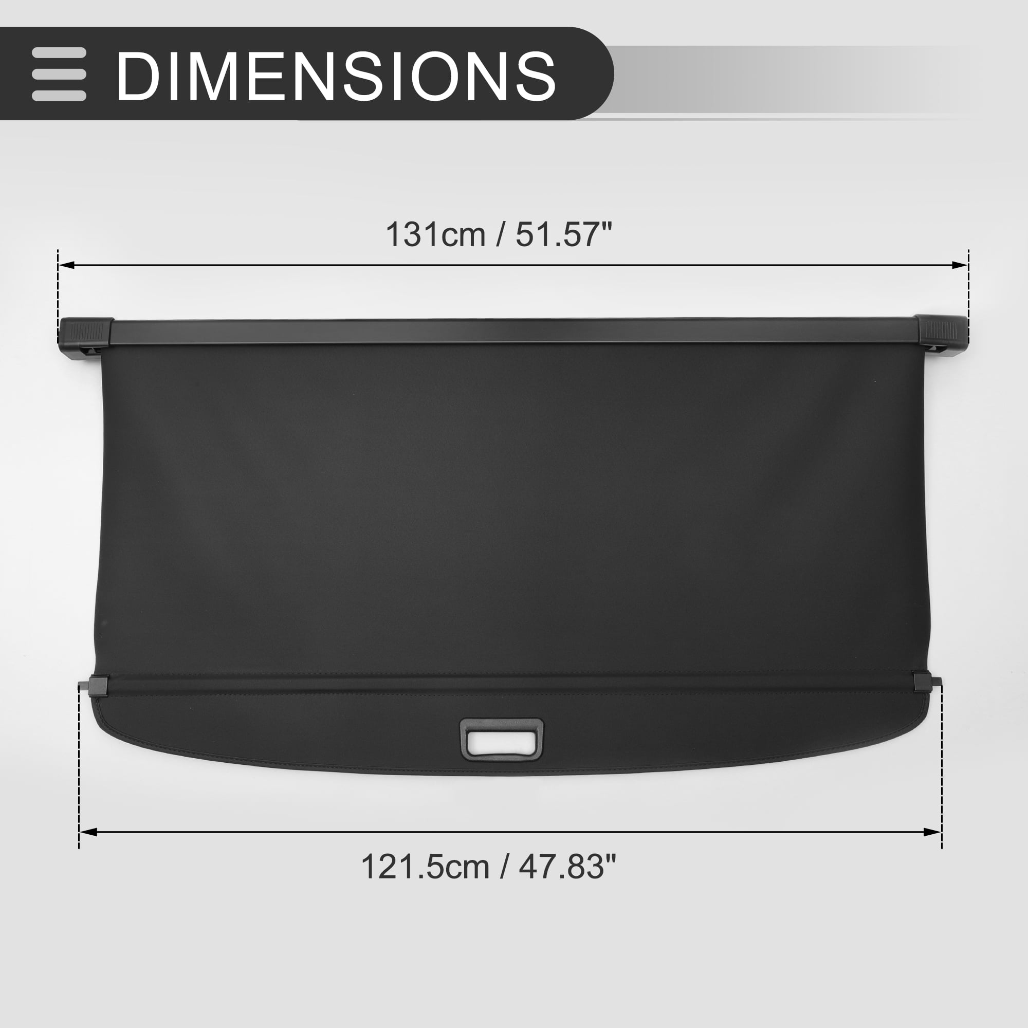 Unique Bargains Great Retractable Cargo Cover for Mercedes-Benz ML-Class 2006-2011