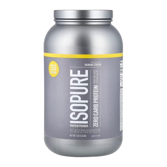 Isopure Zero Carb Proteína Nature´s Best 3 Lbs Sabor Banana