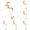 Gold1, variant on Christmas Stocking Holder Set of 5 Metal Hooks for Fireplace Mantel Shelf Staircases Xmas Tree Style Hanger for Stockings and Ornaments Holiday Party Decoration Reusable