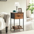 Somdot Side Table Small Nightstand with Drawer Beside Table with