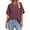 Wine Red, variant on MOSHU Oversized T Shirts for Women Quilting Stitching Womens Shirts Classic Trendy Casual Tops