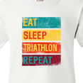 thumbnail image 4 of Inktastic Running Eat Sleep Triathlon Repeat Youth T-Shirt, 4 of 5