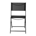 thumbnail image 5 of BizChair Set of 4 Commercial Grade Indoor/Outdoor Folding Chairs with Black Flex Comfort Material Backs and Seats and Black Metal Frames, 5 of 16