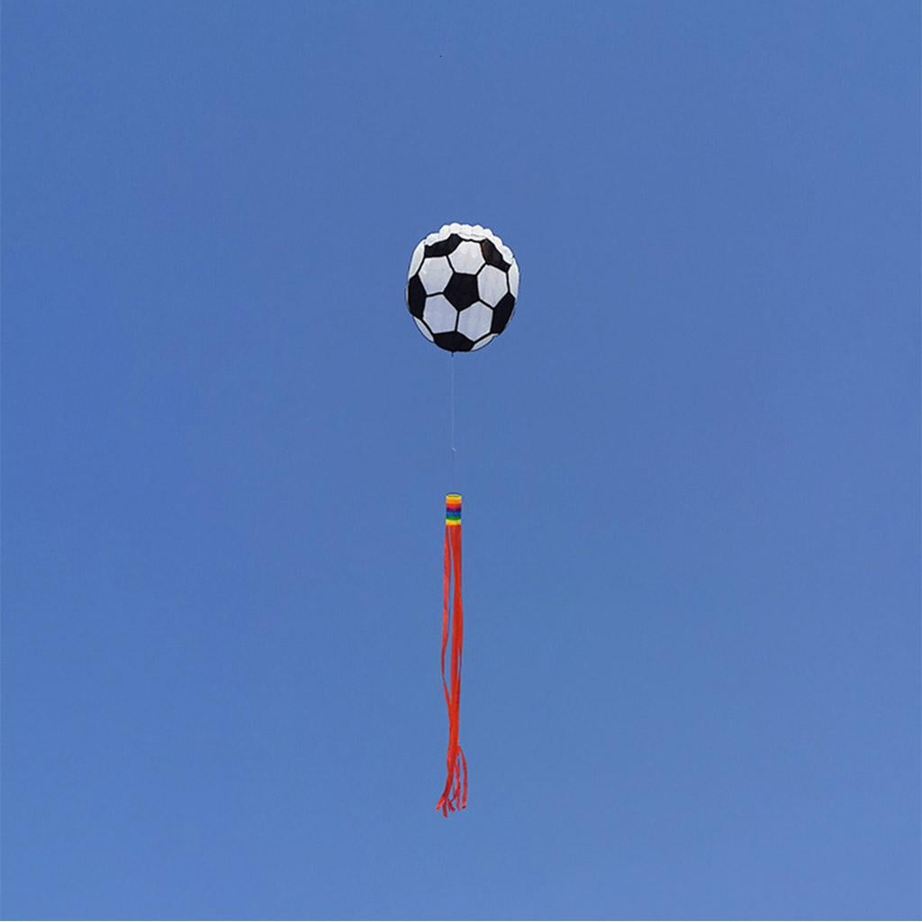 Long Football Shape Kite Large Huge Outdoor Soft Flying Kite for and Adults Camping Outdoor Toy