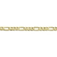 thumbnail image 3 of 10K Yellow Gold 4.5mm Light Concave Figaro Chain, 3 of 6