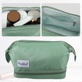 thumbnail image 2 of Unique Bargains Floral Makeup Bag Zipper Flower Cosmetic Pouch Green, 2 of 7