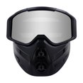 thumbnail image 2 of Full Frame Motorcycle Windshield Desert Face Mask with Antifog Goggles & Uv Protection, 2 of 7