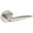 Lifetime Satin Nickel, variant on Baldwin 5166190PRIV 5166 Privacy Door Lever Set - Black