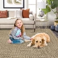 thumbnail image 7 of Hallway Runner Rug 2x6 Feet Print Braided Washable Runner Rug, Non-Slip Stain Resistant Area Rug Farmhouse Solid Printed Weaving Kitchen Mat Entryway Carpet Rug for Bedside, Beige, 7 of 7