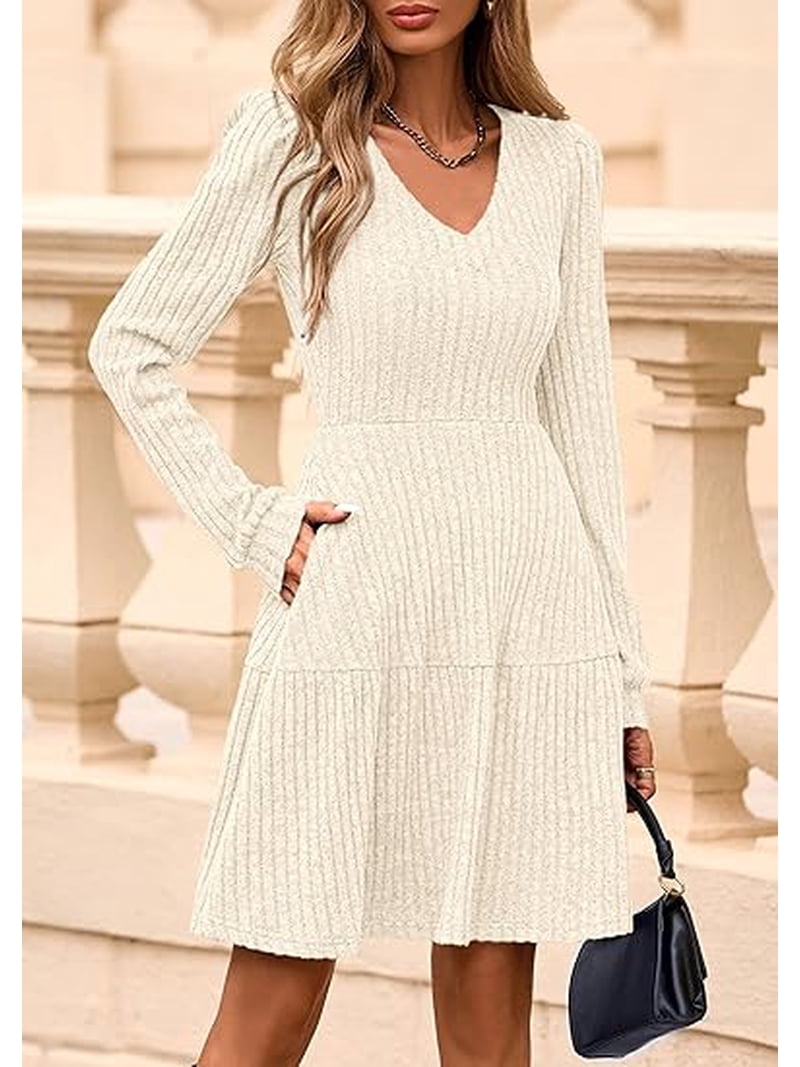 navy blue dress for baby girl Yellow Dress, Winter Wool Dress, Fit and Flare Dress, Formal Dress, Warm Dress, Womens Dresses, Long Sleeves Dress, Modern Dress 2233# main image 0