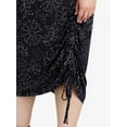 thumbnail image 2 of Terra & Sky Women's Ruched Knit Midi Dress with Side Ties, Sizes 0X-5X, 2 of 4