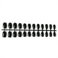 thumbnail image 2 of Seitruly 24 piezas de uñas postizas de ataúd resistentes a los arañazos de bailarina corta coloridas uñas acrílicas artificiales de color sólido DIY Juegos de manicura 1 negro Seitruly CE011412-01, 2 of 5