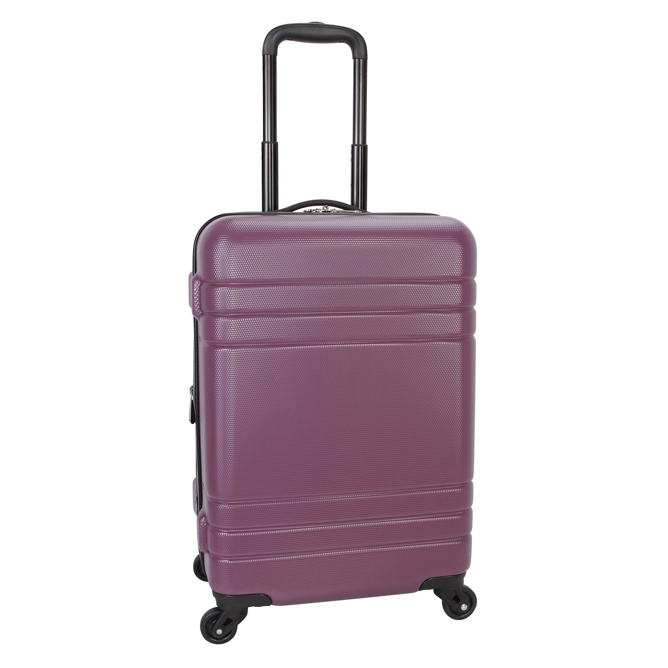 Protégé 3-Piece Hardside Luggage Set With 360 Spinner Wheels and Divider Pockets, Includes Carry-on and 2 Packing Cubes, Enchanting Purple