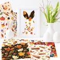 thumbnail image 4 of 24 Sheets Thanksgiving Autumn Pattern Paper 6 x 6 inch Fall Leaves Pumpkin Plaid Craft Paper Origami Paper for Thanksgiving Card Making Scrapbook 12 Designs, 4 of 14
