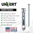 thumbnail image 2 of Unvert Metal Zinc E-z Ancor Toggle Kit, Heavy Duty Zinc Self Drilling Toggle Anchors with Fitting Phillip Screws #8 x 2-1/8 -, Holds up to 100 Lb - 20 Pack, 2 of 7