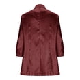 thumbnail image 5 of Qicasul Women Blazers Suit Jackets for Stylish Casual Solid Color Jacket For Work Business Attire And Daily Outfits Wine XXL, 5 of 5