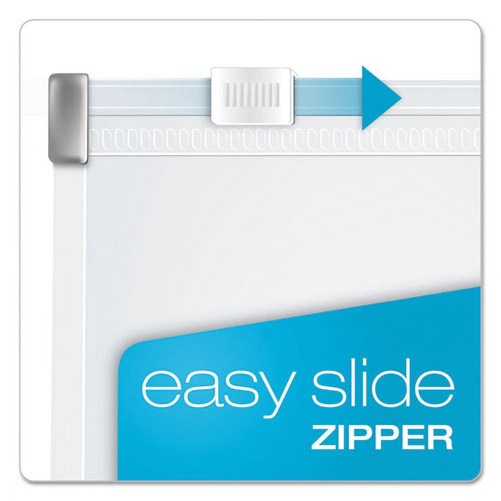 "Expanding Zipper Binder Pockets, 11 X 8 1/2, Clear, 3/pack | Bundle of 2 Packs"