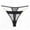 Yellow, variant on Njagoc3 Women's Black Mesh Panel Basic Thong - Sheer Lightweight Comfortable Everyday Wear