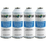R134a Refrigerant Replacement - #1 Coldest Refrigerant for Auto - 4 Pack