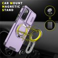 thumbnail image 3 of for Samsung Galaxy S20 FE 2022/S20 FE 5G/S20 FE Case, Military Grade Shockproof Bumper Rugged Rotating Stand Ring Holder Anti-Scratch Magnetic Cover Compatible with Car Mount Case,Purple, 3 of 10