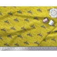 thumbnail image 2 of Soimoi Yellow Silk Fabric Cedar Tree & Mountain Nature Fabric Prints By Yard 42 Inch Wide, 2 of 3