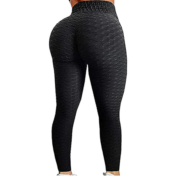 FITTOO TikTok Leggings Sexy Women Booty Yoga Pants High Waisted Ruched ...