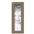 thumbnail image 2 of ArtToFrames 4" x 14" Aged White Gold Picture Frame, 4x14 inch Silver Wood Poster Frame (WOM-2036),  Pack, 2 of 7