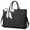Black, variant on RAINSMORE Laptop Bag for Women 15.6 Inch Laptop Tote Bag Waterproof Leather Computer Tote Bag Business Lightweight Office Briefcase Large Capacity Handbag Shoulder Bag Plum,Black
