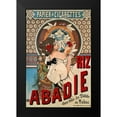thumbnail image 2 of Mucha, Alphonse 17x24 Black Modern Framed Museum Art Print Titled - Advertising Poster Riz Abadie-Cigarette Rolling Paper, 2 of 5
