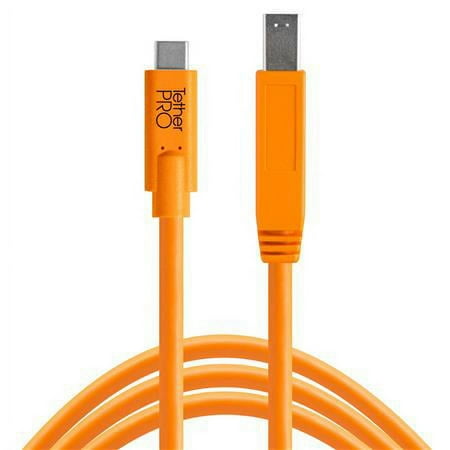 UPC: 0818307014596 | TetherPro USB-C to 3.0 Male B Cable  15   Orange