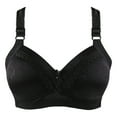 thumbnail image 1 of Eashery Bras for Women Lace Gather Everyday Bra Women Bra Black 80, 1 of 3