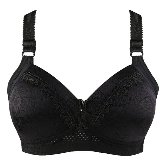 Eashery Bras for Women Lace Gather Everyday Bra Women Bra Black 80
