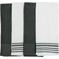 Mainstays 4Piece Solid/Stripe Kitchen Towel Set, Grey