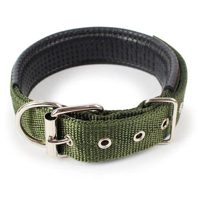 Estbridge Collier pour Chien Robuste avec Poignée pour Chiens Moyens et Grands – Collier avec Points Réfléchissants
