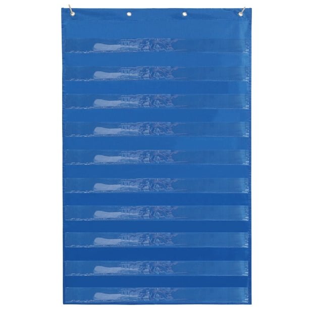 Bolsa de almacenamiento colgante para gráficos de bolsillo transparente, 1 unidad, para enseñar gráficos.