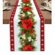 thumbnail image 1 of Christmas Tree Pine Needles Candy Bow Table Runner Wedding Decor Table Cover Christmas Decoration Holiday Party Tablecloth, 1 of 4