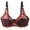#7-Red, variant on Pntutb Women's Lace with Steel Ring Solid Color Sexy Double Breasted Push Up Bra