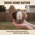 thumbnail image 4 of 2026 New Handmade Alpaca Fiber Bird Nesting Heart, Bird Nesting Material Holder, Refillable Birds Heart Shape Hummingbird Nesting, Winter Fowl Gifts Animal Hummingbirds Lovers Home Garden Yard (2), 4 of 12