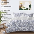 thumbnail image 4 of Blue Flower Bedding 3 Piece Duvet Cover Set Full Size, Spring Leaf Vintage Farmhouse Boho Plant Soft Microfiber Comforter Cover with Zipper Closure & Pillowcases, Wrinkle & FadeResistant Quilt Cover, 4 of 9
