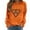 Orange, variant on Pxxlle Valentines Day Sweatshirts for Women Cute Love Heart Graphic Sweatshirt Casual Long Sleeve Round Neck Pullover Tops Khaki XXL