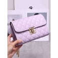 thumbnail image 4 of REMANLAND Women's Crossbody Chain Strap Small Flap Mini Quilted Satin Messenger Shoulder Bag, Purple, 4 of 7